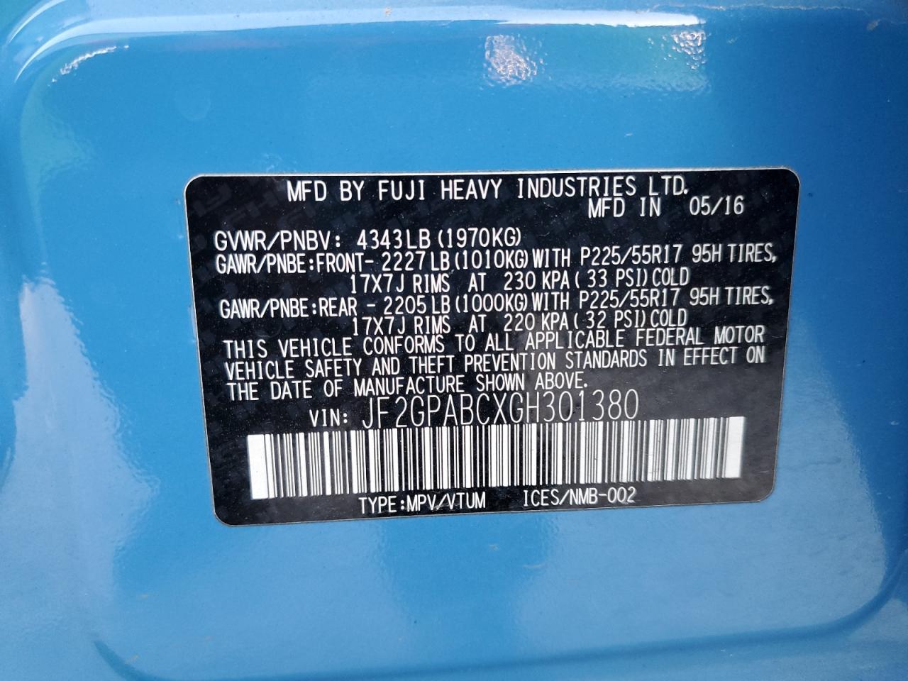 SUBARU CROSSTREK PREMIUM