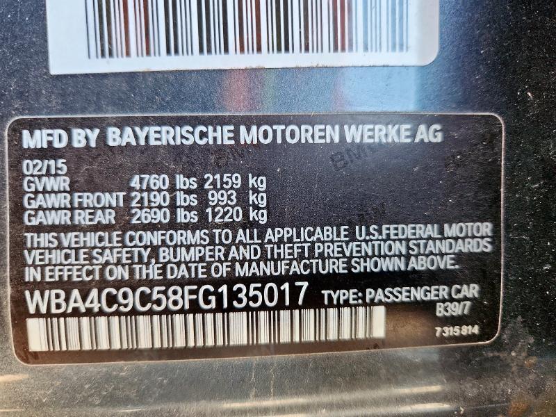 2015 BMW 428 XI GRA #3305293301