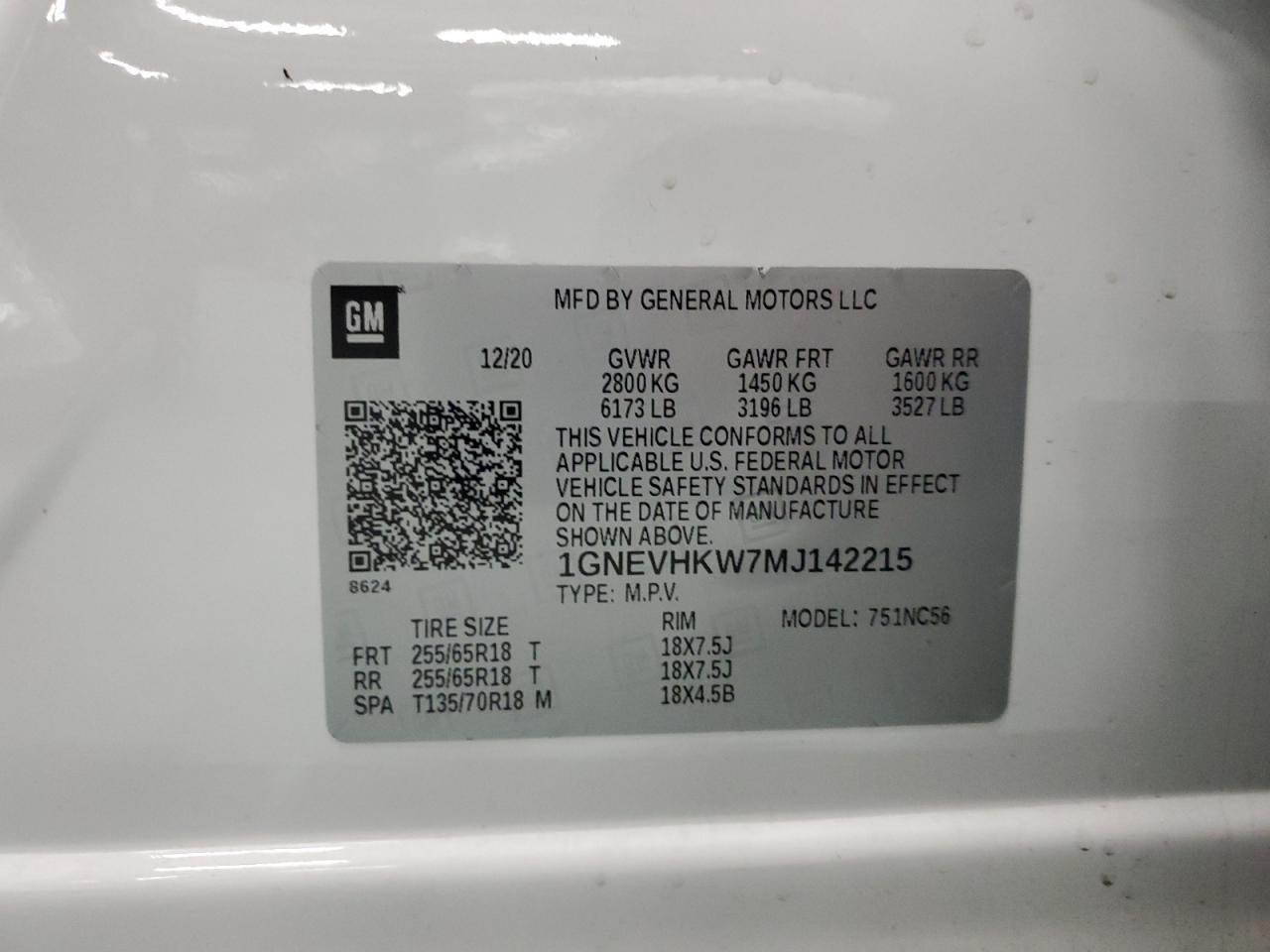 CHEVROLET TRAVERSE LT