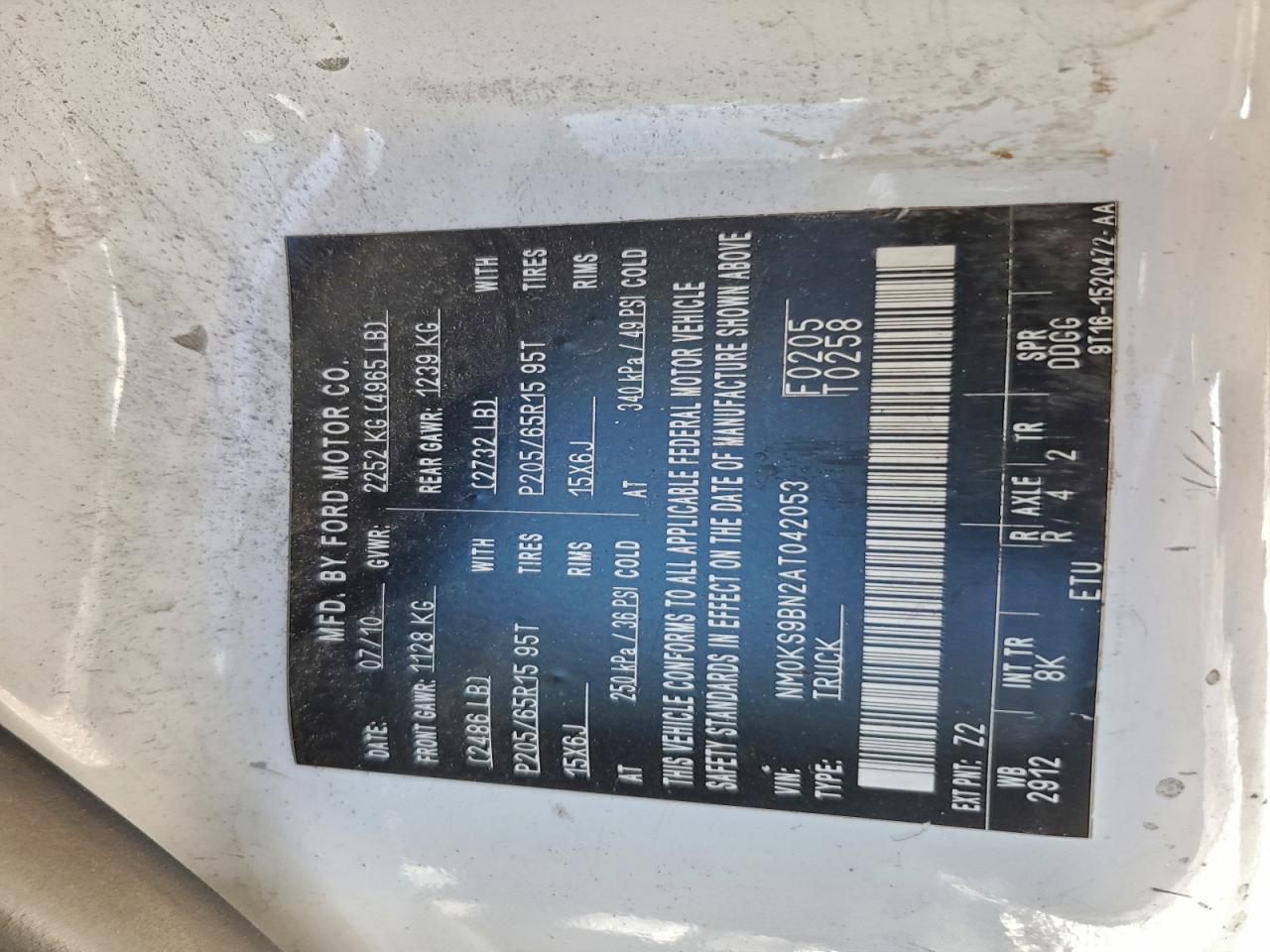 FORD TRANSIT CONNECT XLT