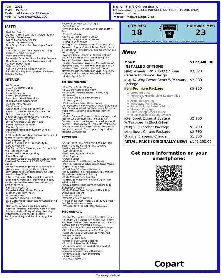 PORSCHE 911 CARRERA S