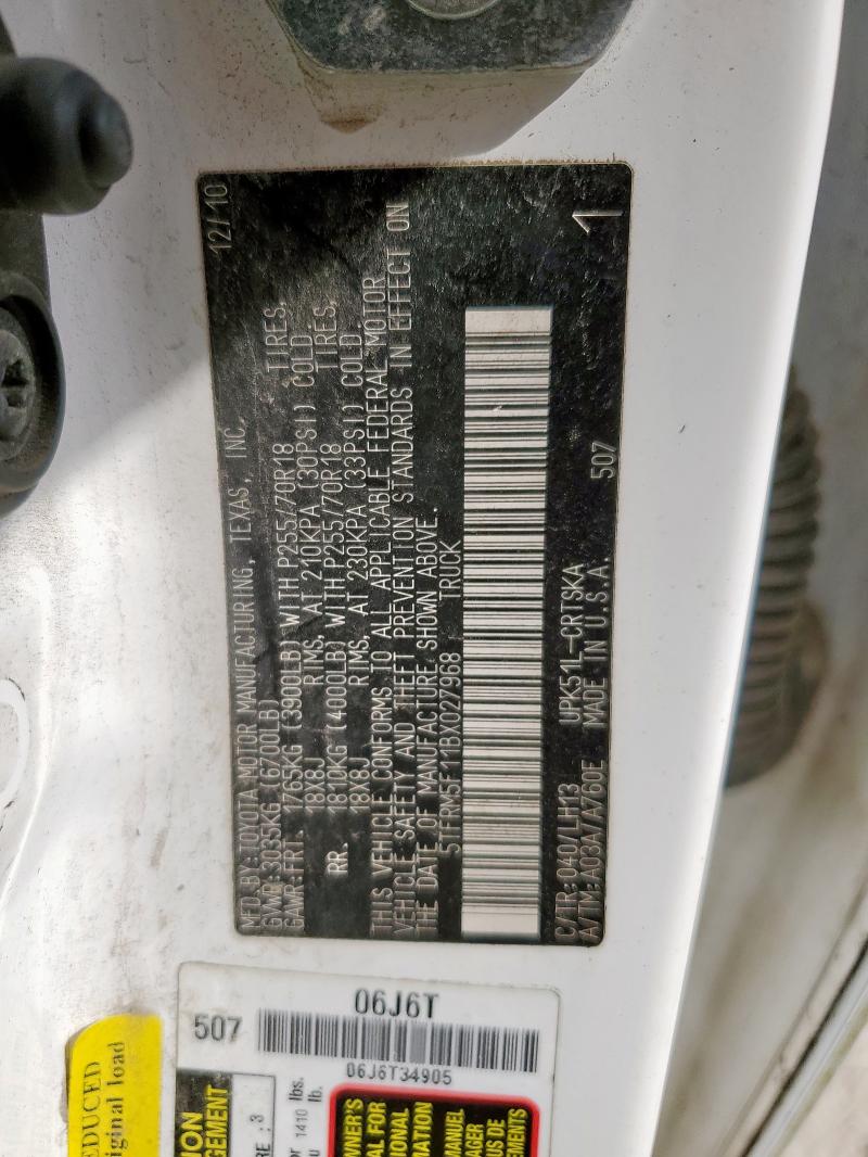 2011 TOYOTA TUNDRA DOU #3304505446