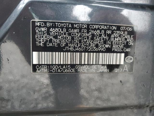 2007 LEXUS ES 350 #3303881710