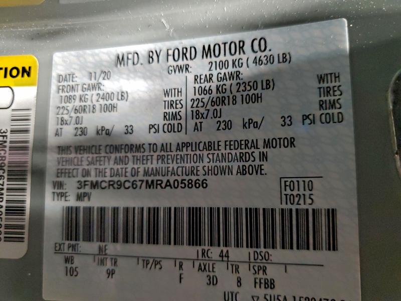 2021 FORD BRONCO SPO #3301940452