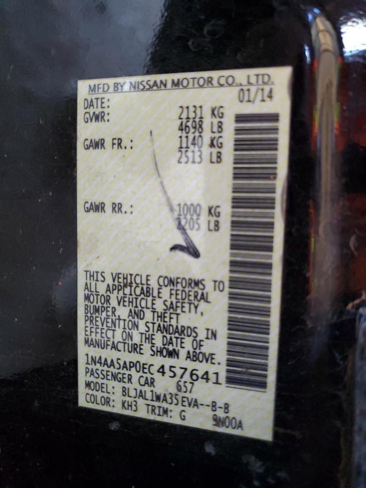 Lot #3310336983 2014 NISSAN MAXIMA S