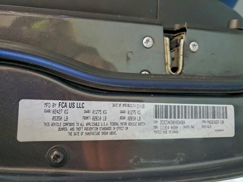 2019 CHRYSLER 300 LIMITE #3301574365