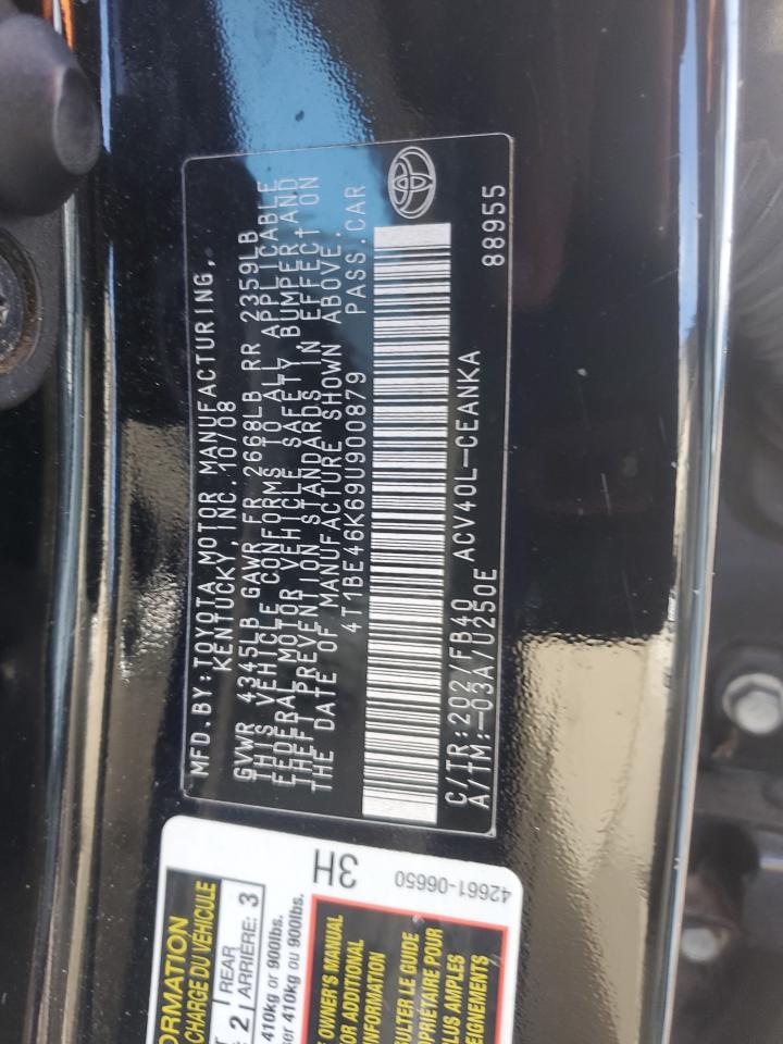 Lot #3301847350 2009 TOYOTA CAMRY BASE