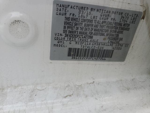 2015 NISSAN VERSA NOTE #3304774904