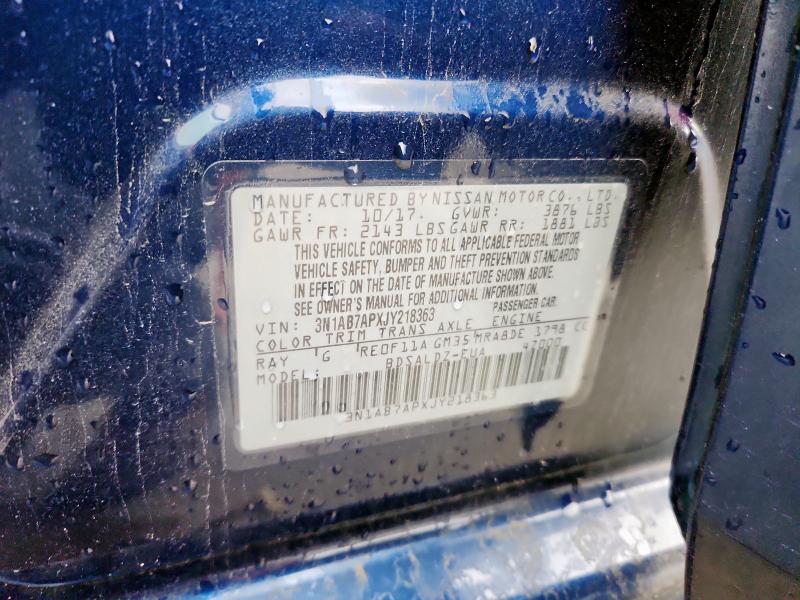 2018 NISSAN SENTRA S #3296388633