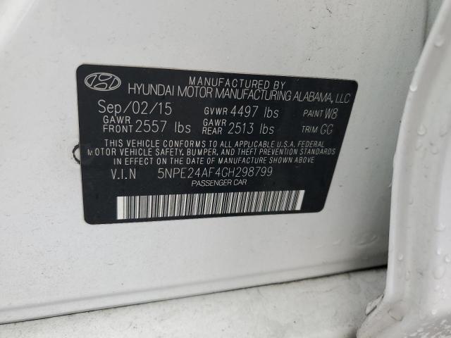 2016 HYUNDAI SONATA SE #3302736050