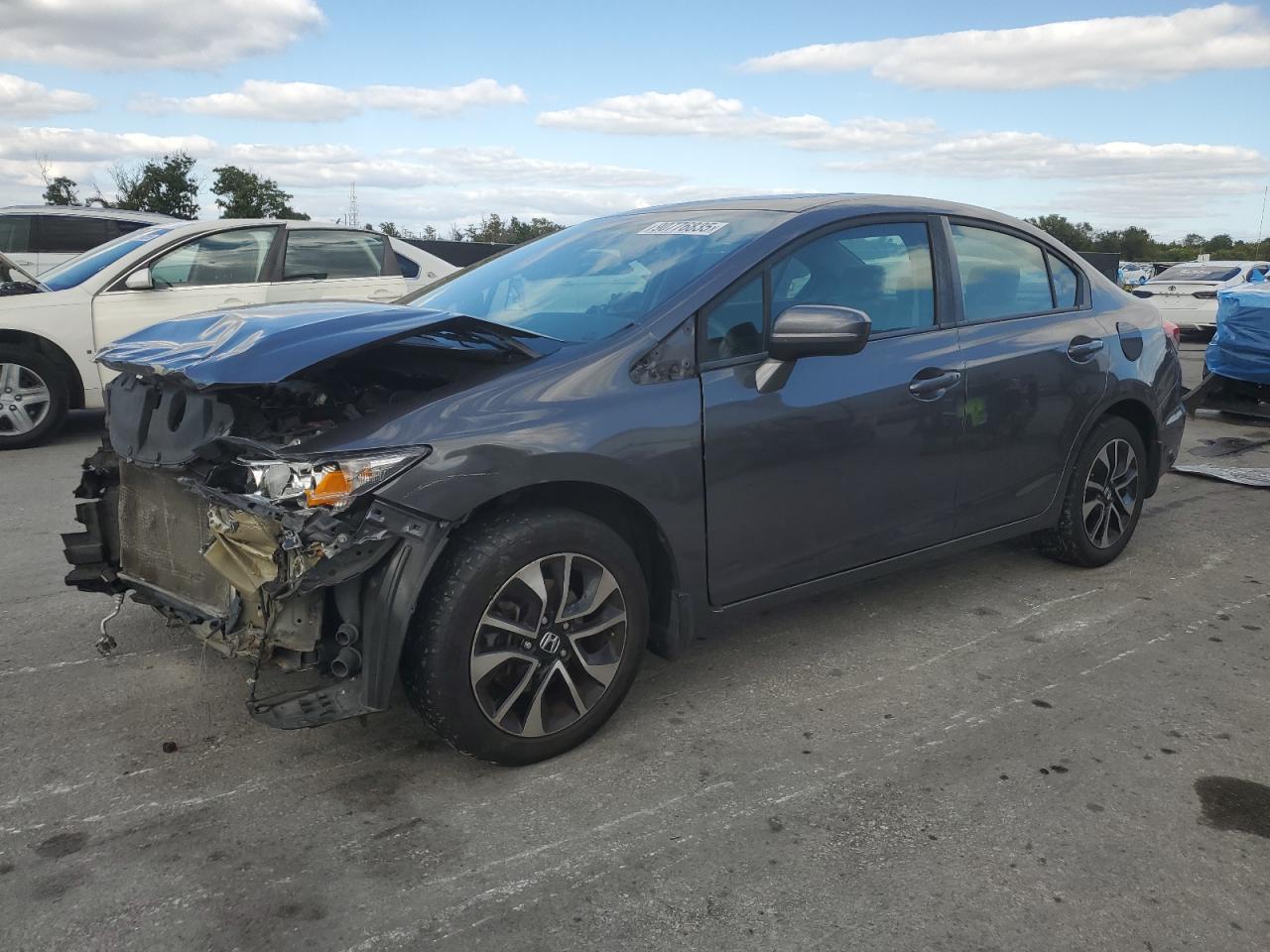 Lot #3302816929 2014 HONDA CIVIC EX