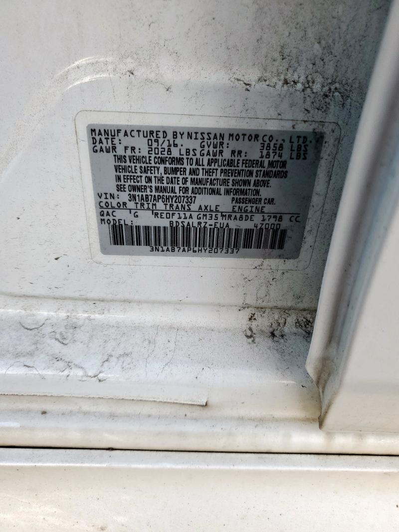 2017 NISSAN SENTRA S - 3N1AB7AP6HY207337