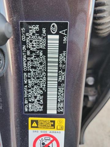 2015 LEXUS CT 200 #3290239229