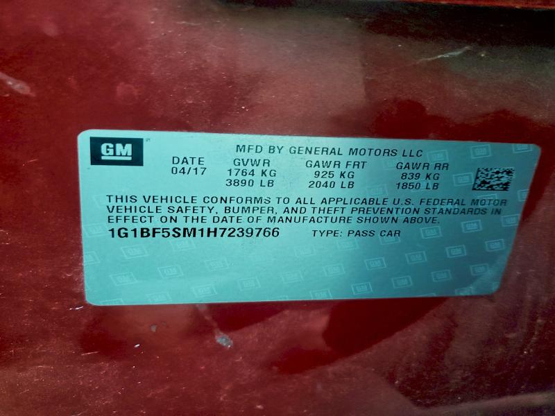 2017 CHEVROLET CRUZE PREM #3305391303