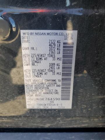 2017 NISSAN ROGUE SV #3284049799