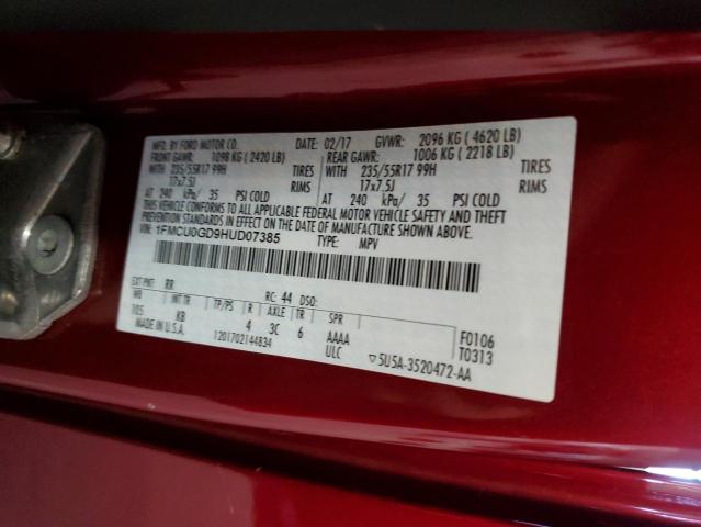 2017 FORD ESCAPE SE #3301820394