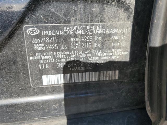 2011 HYUNDAI SONATA GLS #3303975753