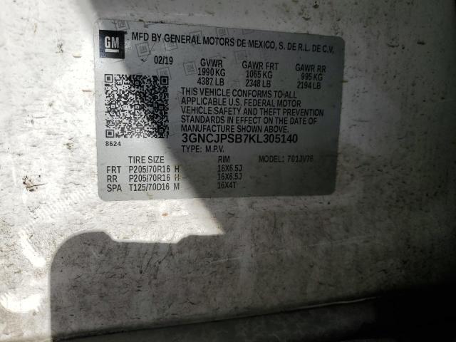 2019 CHEVROLET TRAX 1LT #3297195384