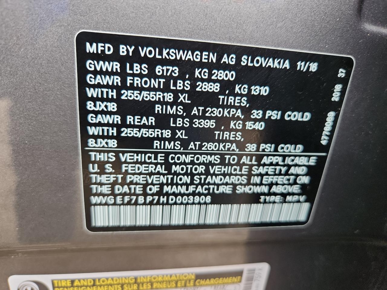 VOLKSWAGEN TOUAREG SPORT