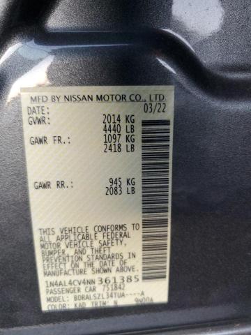 2022 NISSAN ALTIMA SR #3308454297