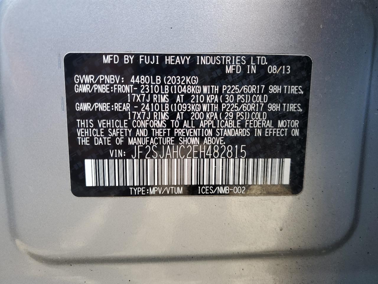 SUBARU FORESTER 2.5I LIMITED