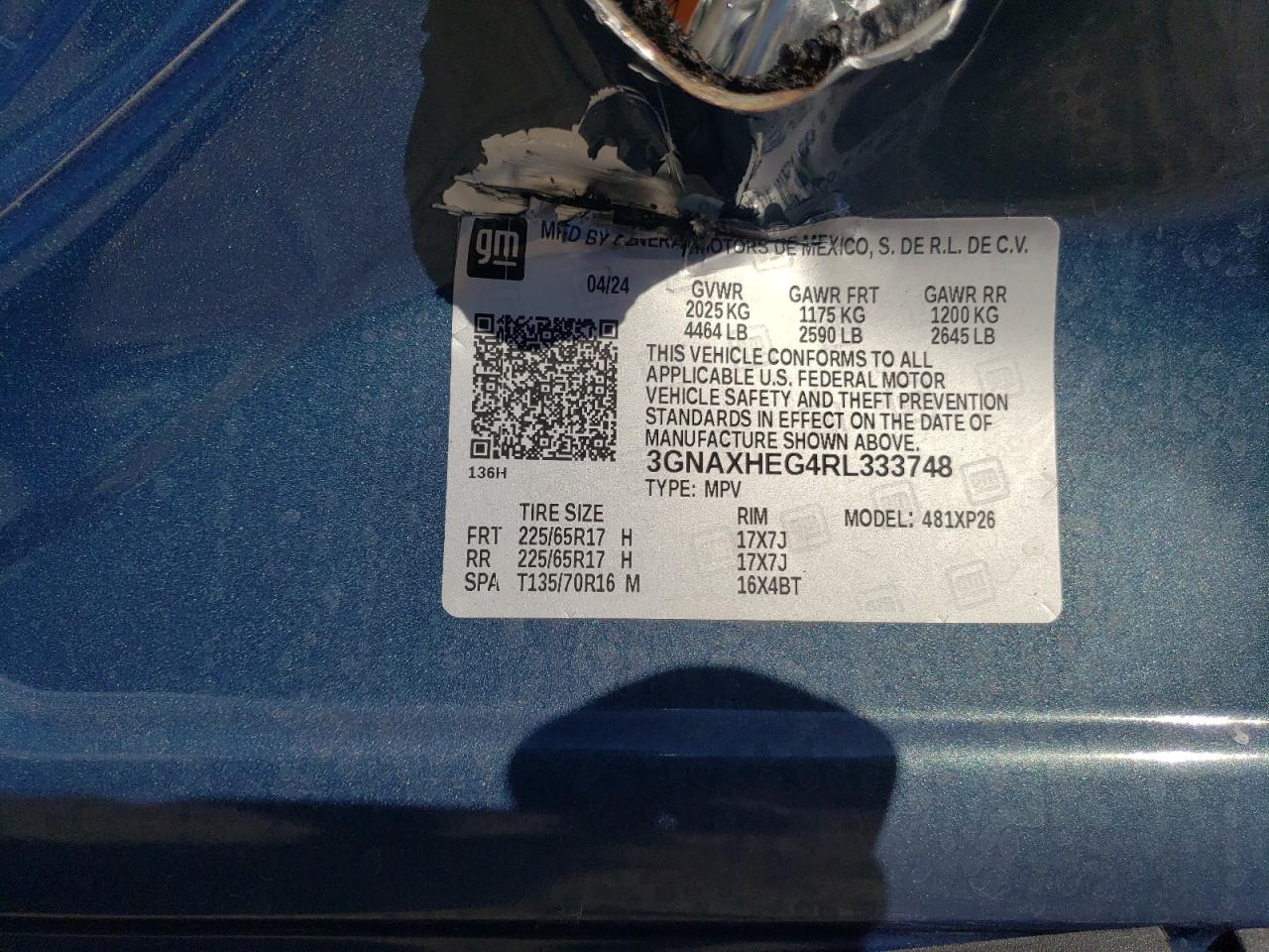 CHEVROLET EQUINOX LS