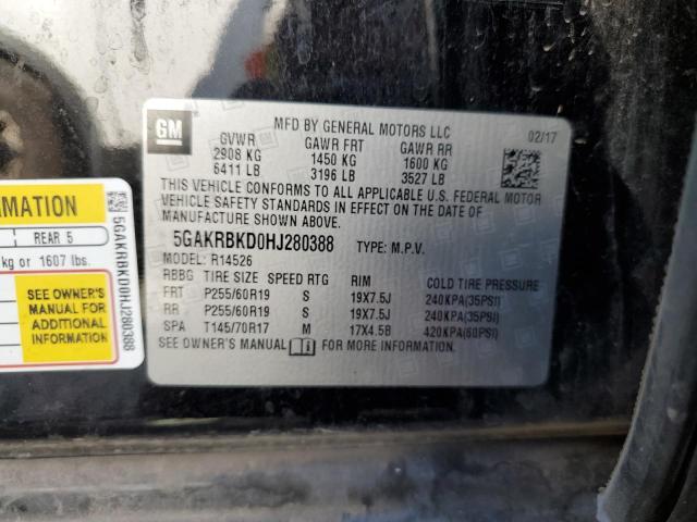 2017 BUICK ENCLAVE #3285549292