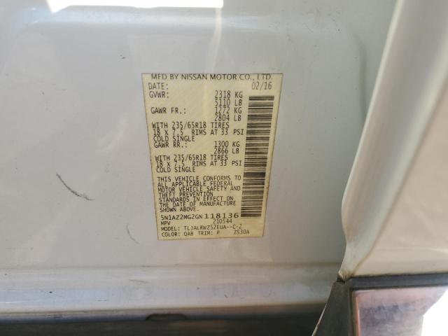 2016 NISSAN MURANO S - 5N1AZ2MG2GN118136