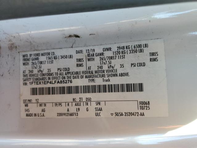 2020 FORD F150 SUPER #3285568306