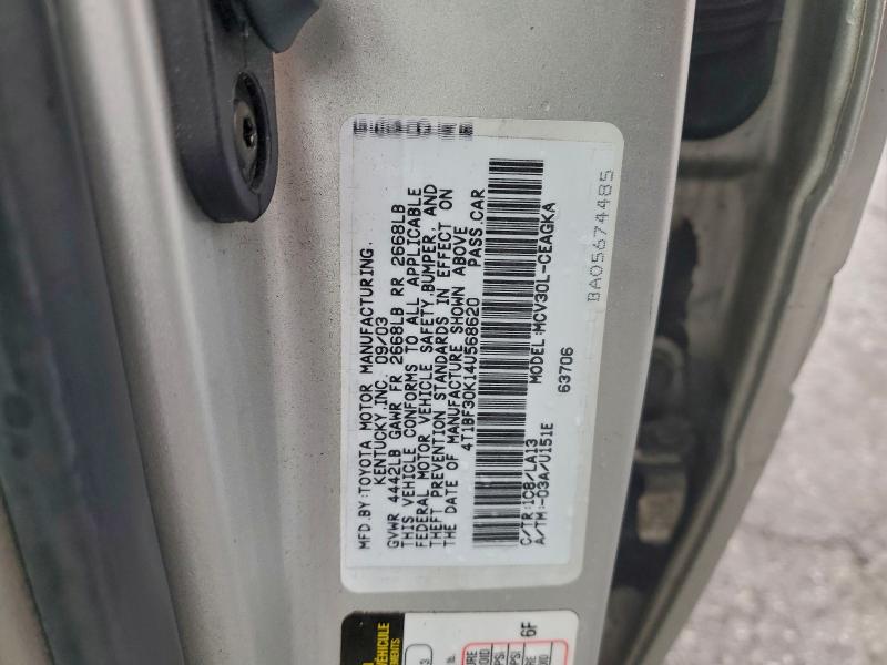 2004 TOYOTA CAMRY LE #3297870813