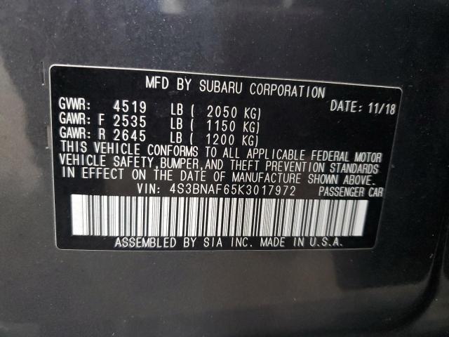2019 SUBARU LEGACY 2.5 #3296330496