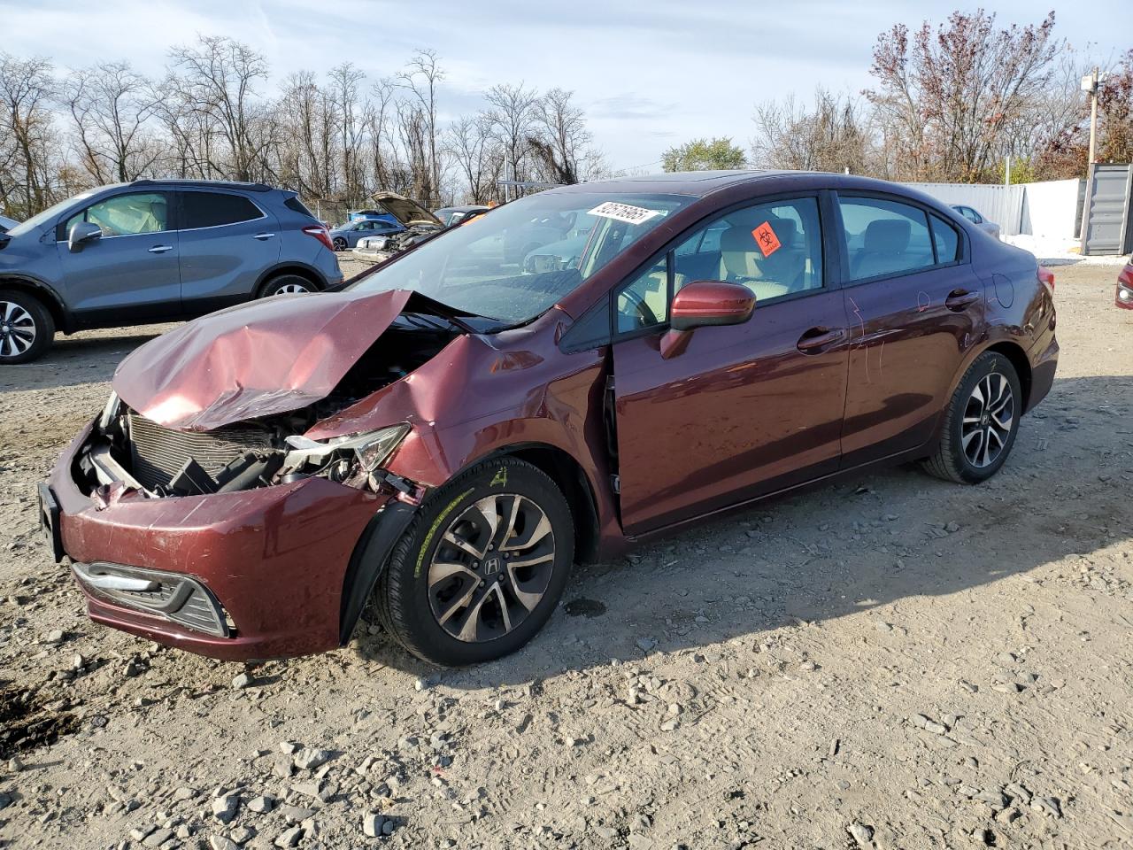 Lot #3301857006 2015 HONDA CIVIC EX