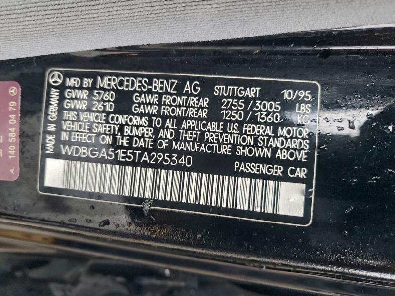 1996 MERCEDES-BENZ S 500 #3304672978