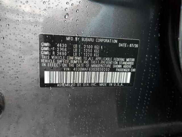 2025 SUBARU LEGACY PRE #3302647021