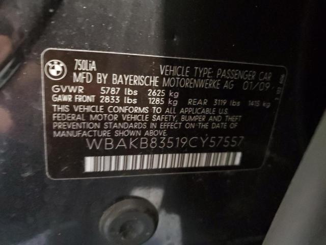 2009 BMW 750 LI #3290216248