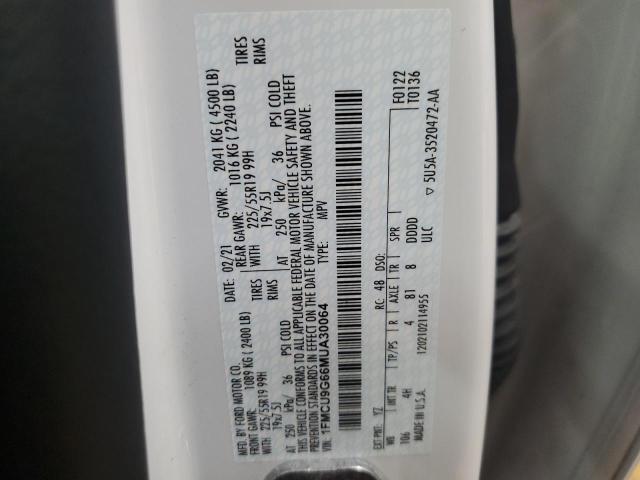 2021 FORD ESCAPE SE #3301847500