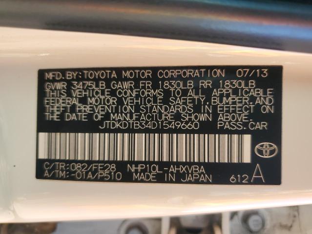 2013 TOYOTA PRIUS C #3304099494