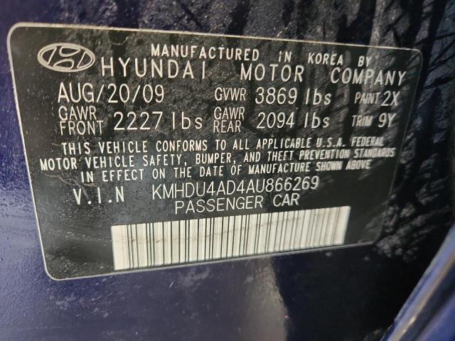 2010 HYUNDAI ELANTRA BL - KMHDU4AD4AU866269