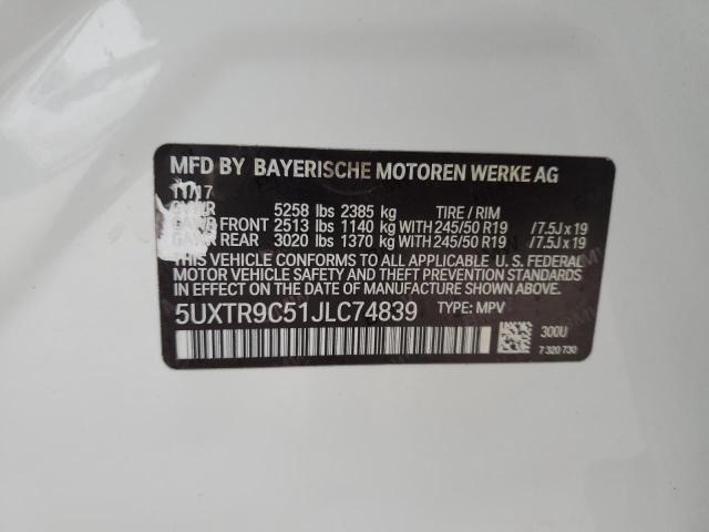 2018 BMW X3 XDRIVE3 #3297941789