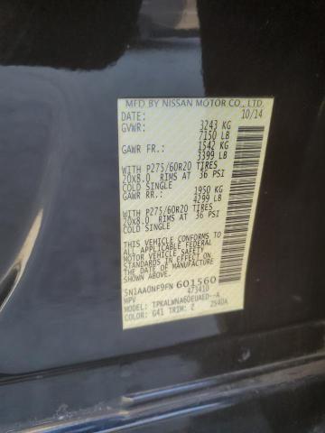 2015 NISSAN ARMADA PLA #3309568573