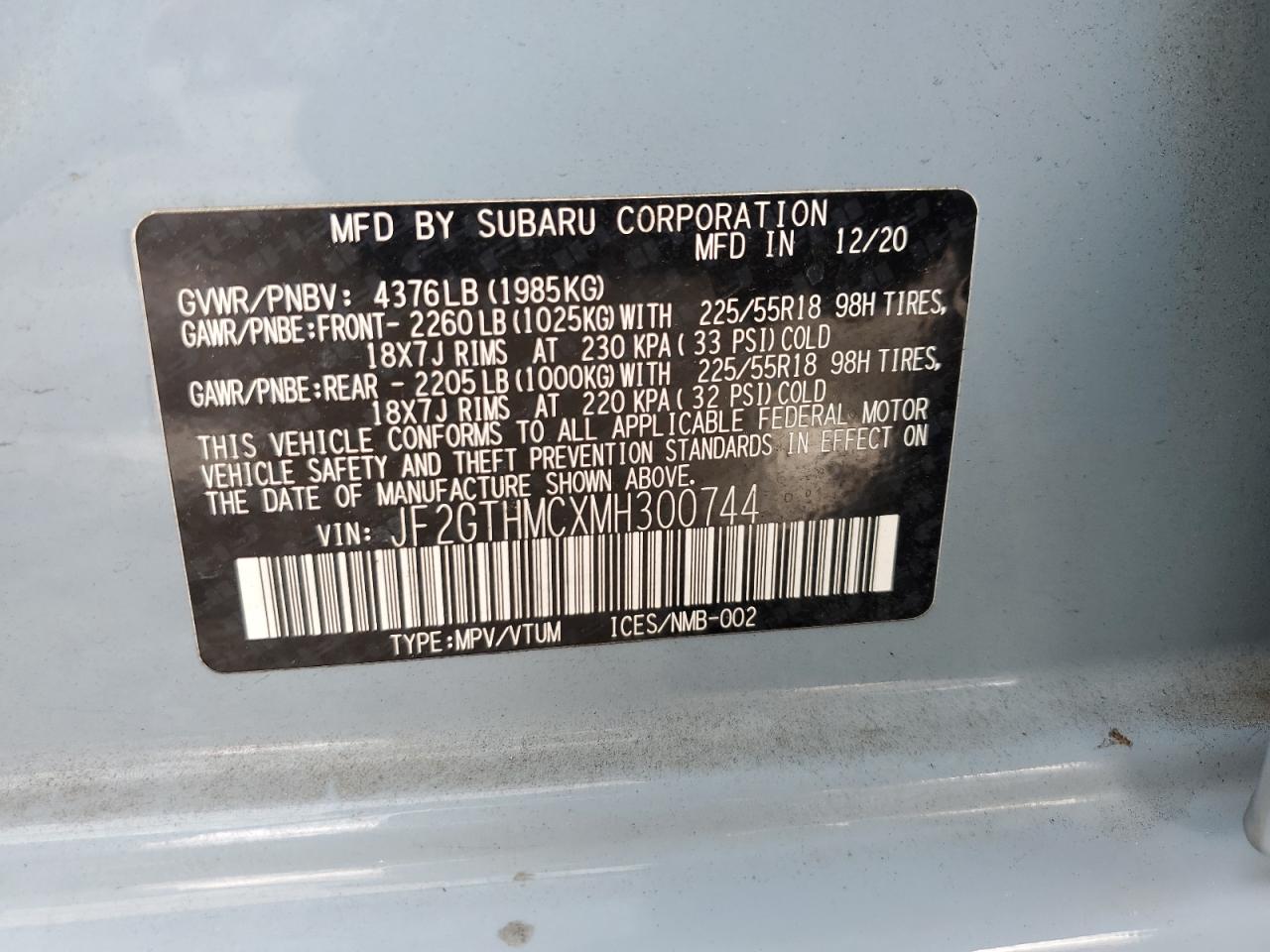 SUBARU CROSSTREK LIMITED