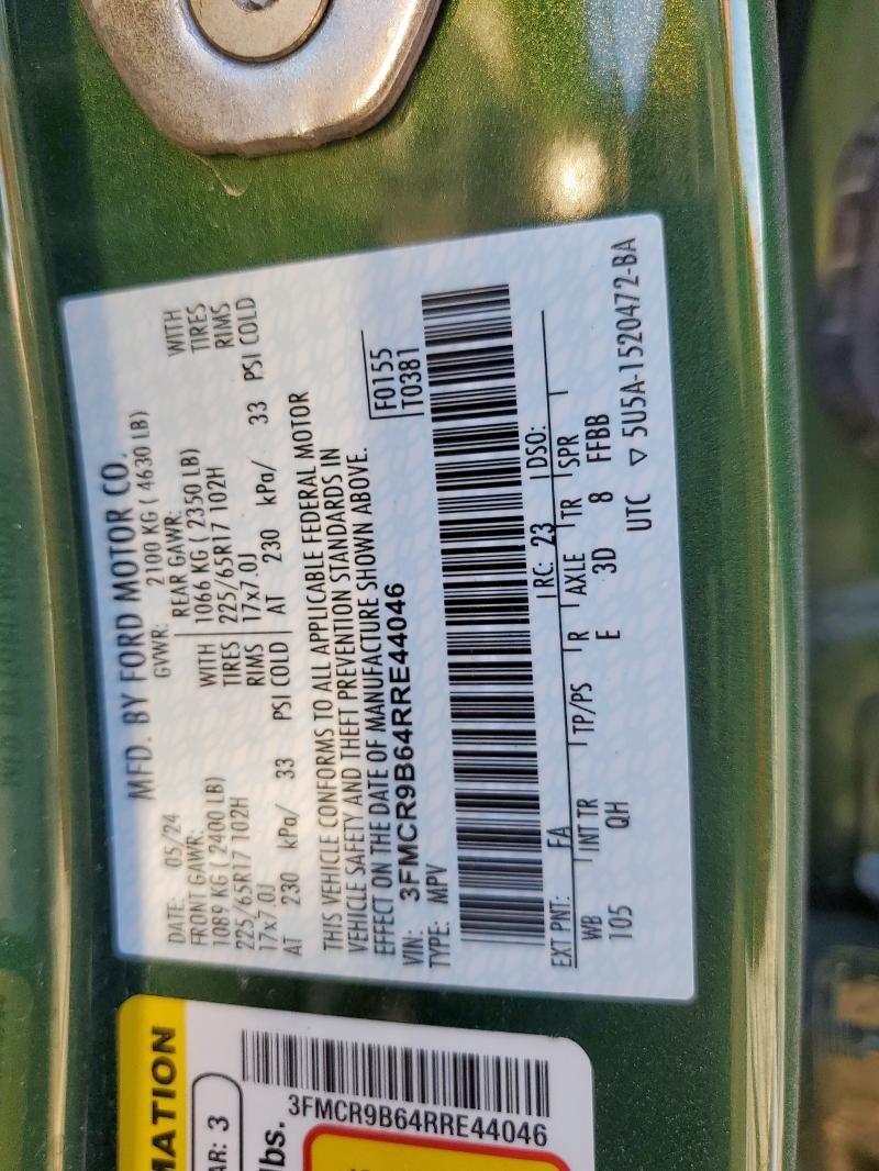 2024 FORD BRONCO SPO #3301592641