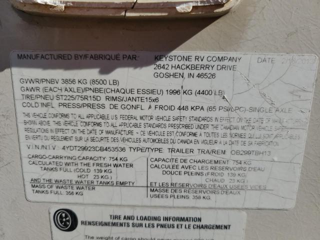 2013 KEYSTONE OUTBACK TERRAIN #3285806674