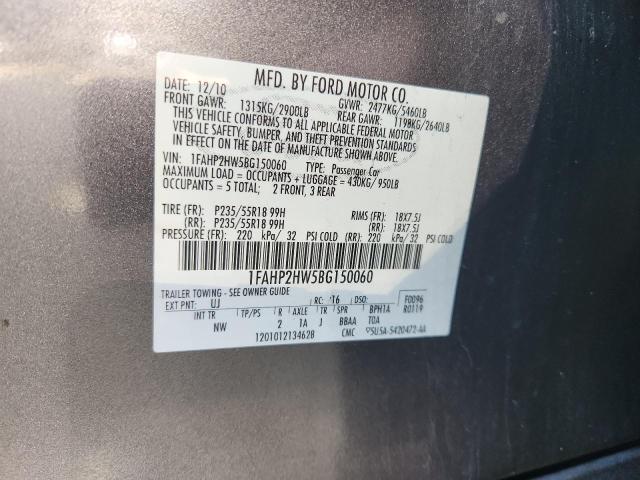 2011 FORD TAURUS SEL - 1FAHP2HW5BG150060