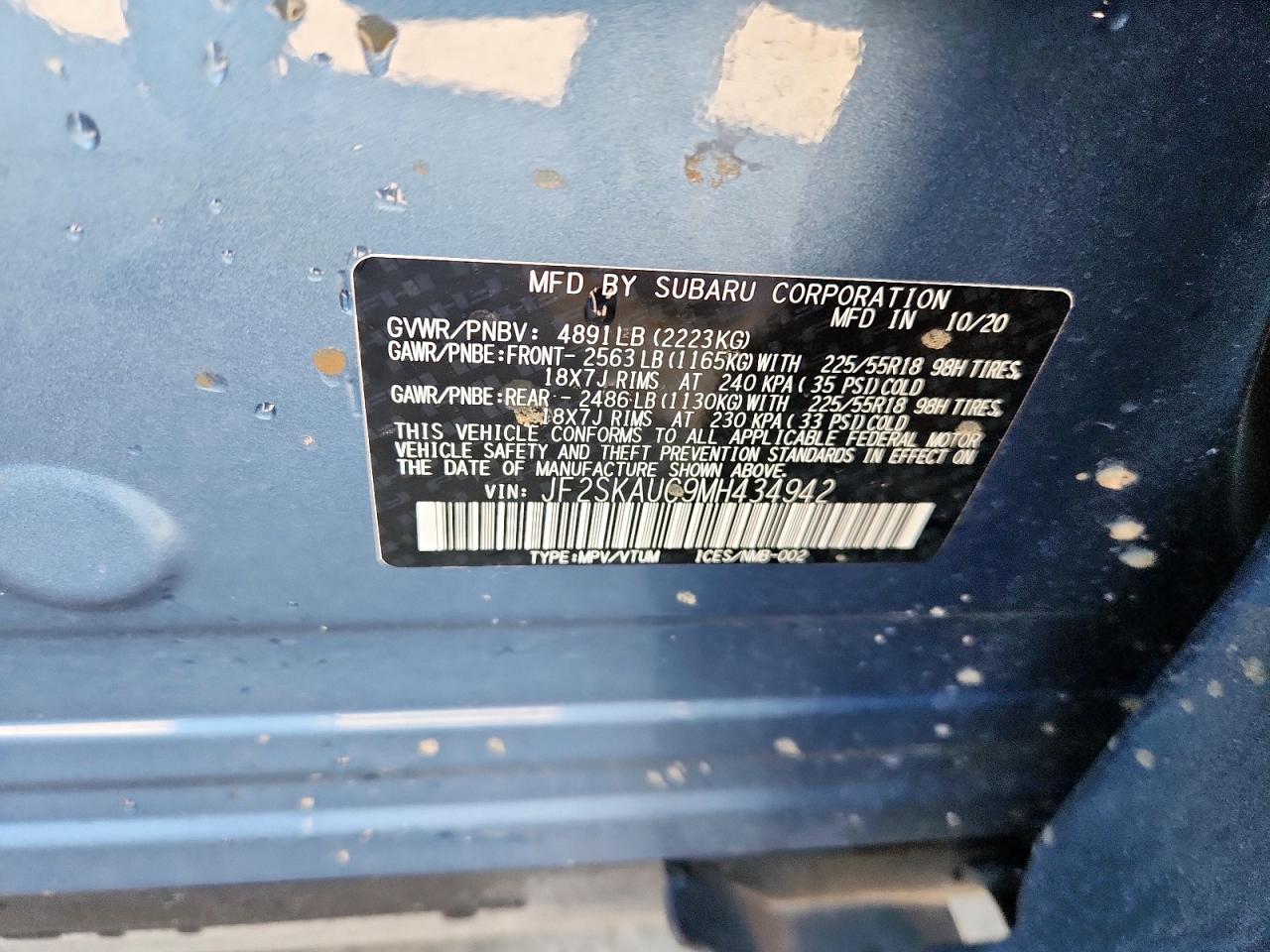 SUBARU FORESTER LIMITED