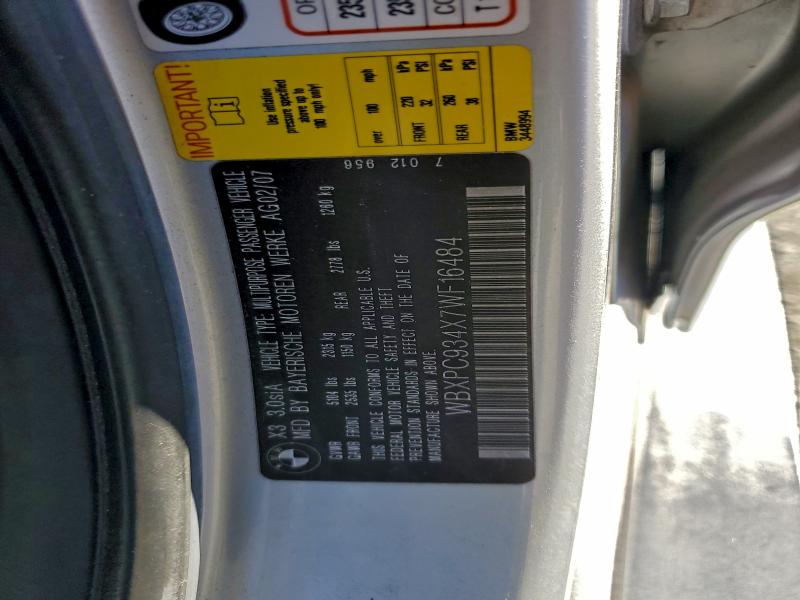 2007 BMW X3 3.0SI #3312357784