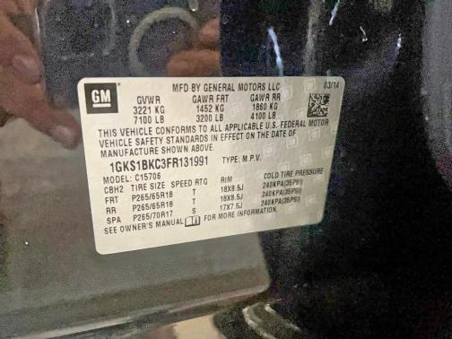 2015 GMC YUKON SLT #3281389989