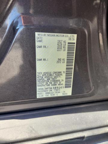 2016 NISSAN ALTIMA 2.5 #3287597013