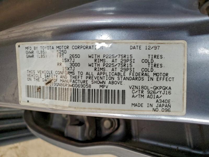 1998 TOYOTA 4RUNNER SR #3301762362