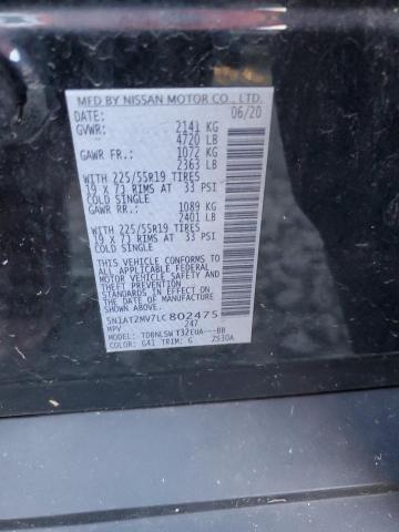 2020 NISSAN ROGUE S #3311700233